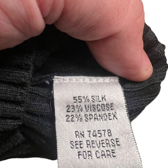 VINTAGE Y2K Bratty Caché Silk Blend Knit Sweater Glam Ring Studded Size S - Picture 6 of 6